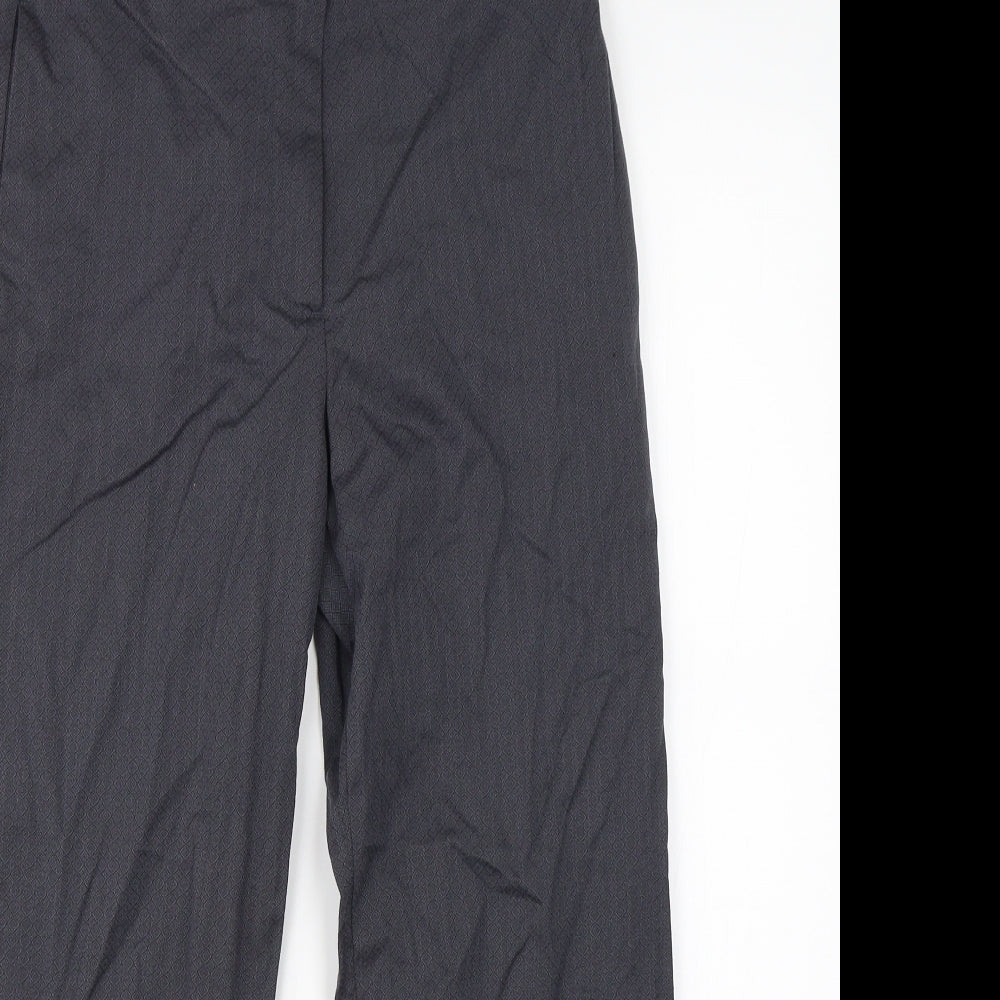 Womens UK Size 6 Sisley Regular Fit Dress Pants Grey Trousers