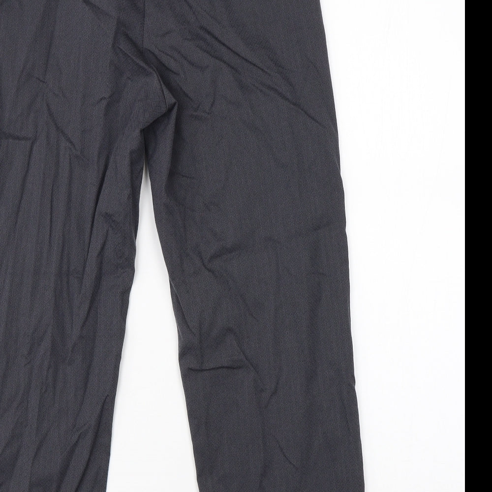 Womens UK Size 6 Sisley Regular Fit Dress Pants Grey Trousers