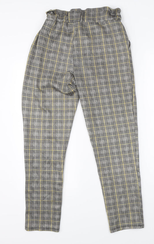 Cameo Rose Womens Beige Check  Dress Pants Trousers Size S L25 in