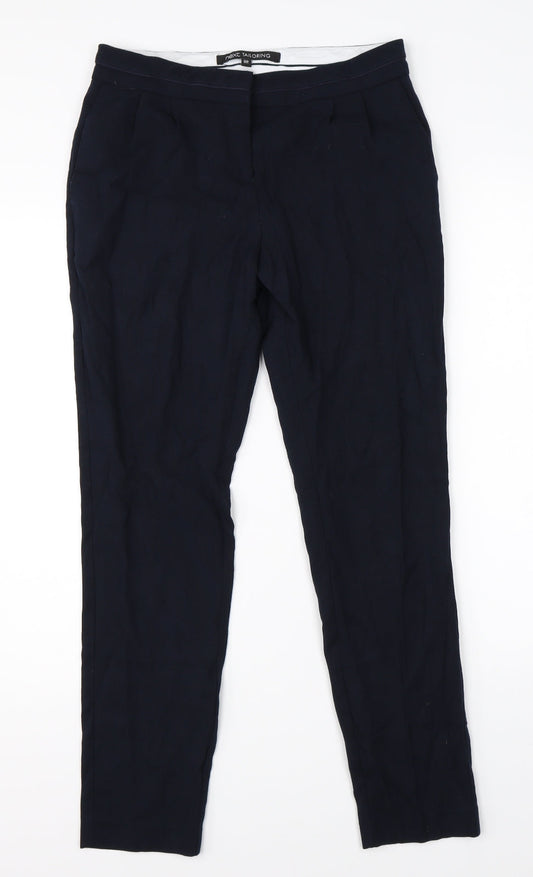Womens UK Size 8 NEXT Regular Fit Dress Pants Black Trousers