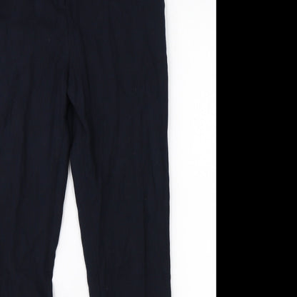 Womens UK Size 8 NEXT Regular Fit Dress Pants Black Trousers