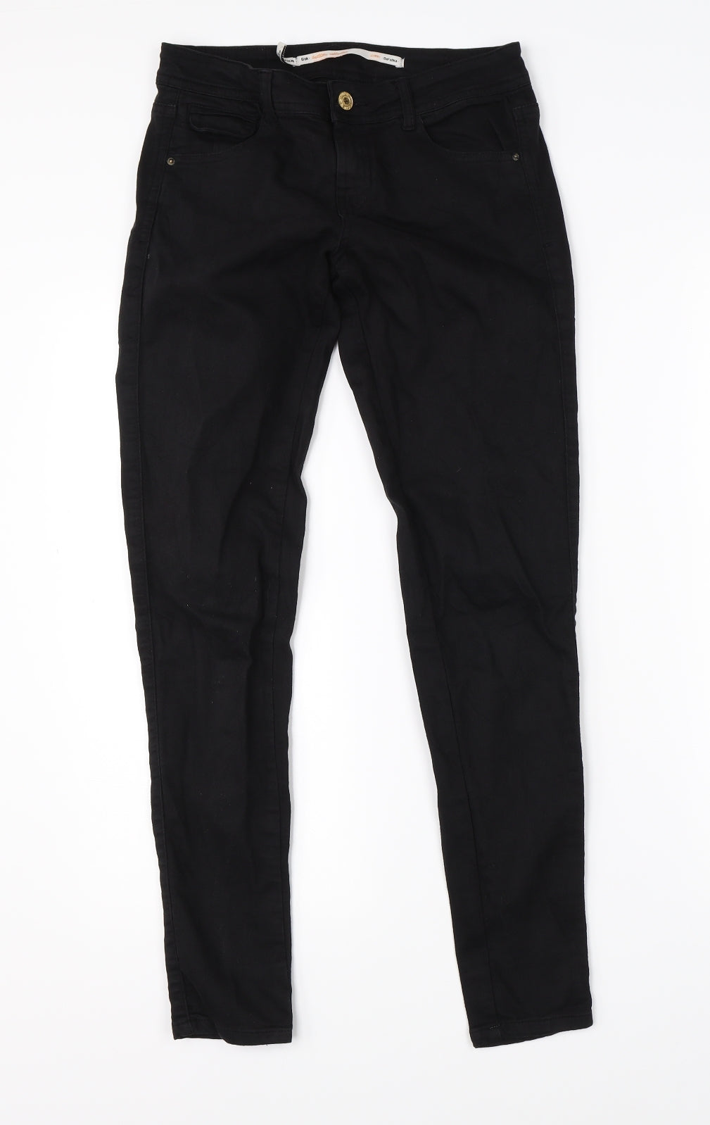 Bershka Womens Black  Denim Skinny Jeans Size 6 L26 in