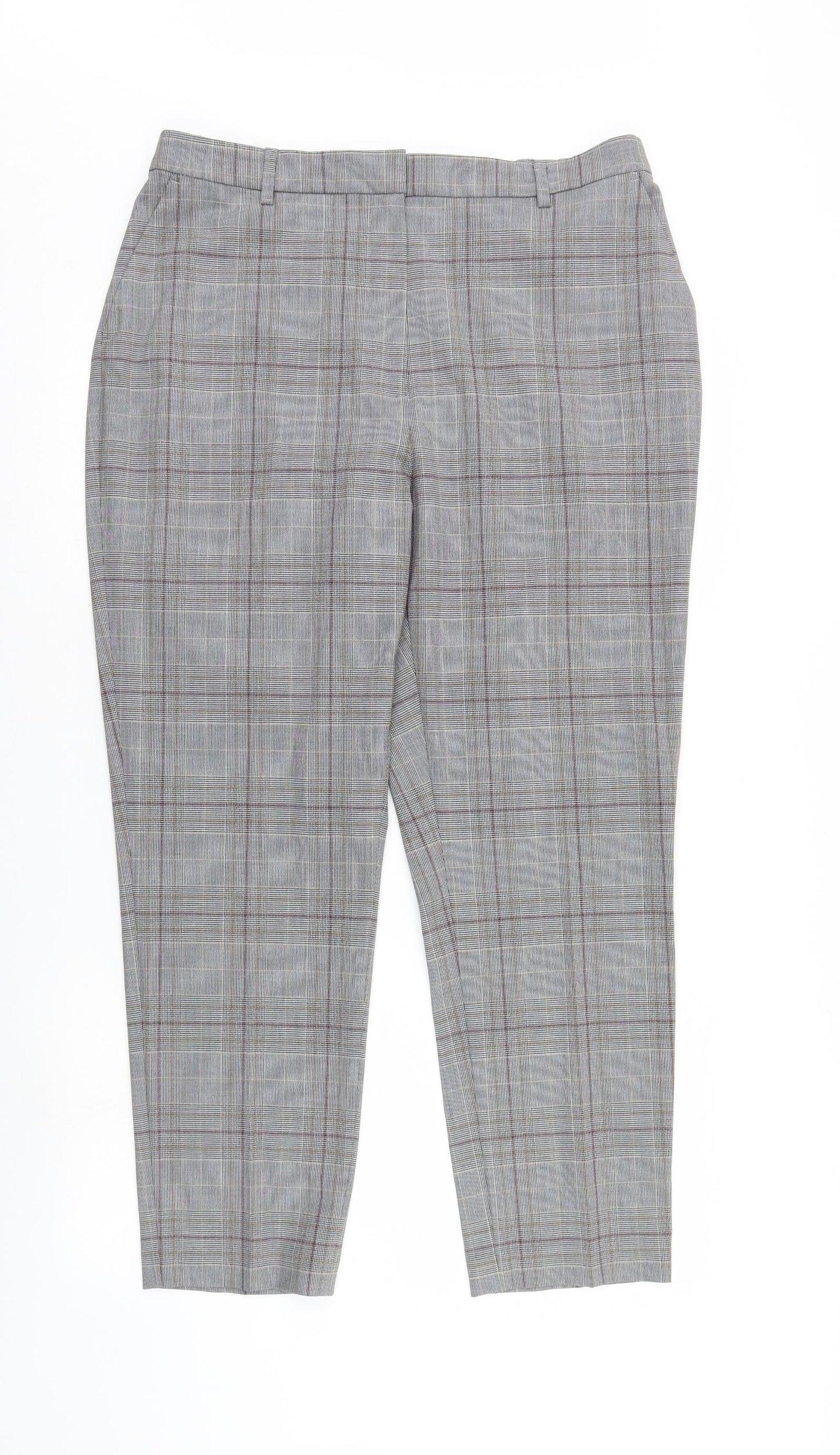 Womens UK Size 16 M&S Regular Fit  Grey Trousers