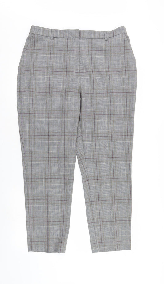 Womens UK Size 16 M&S Regular Fit  Grey Trousers
