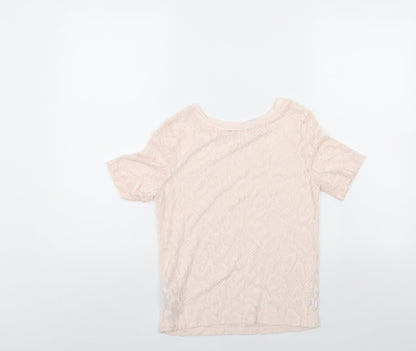 Womens UK Size 6 Atmosphere Pink Basic T-Shirt