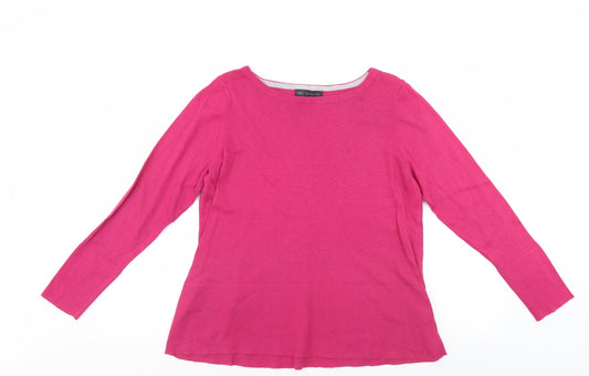 Womens UK Size 14 M&S Purple Pullover Jumper
