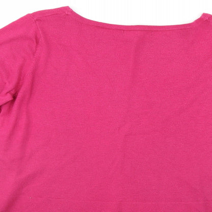 Womens UK Size 14 M&S Purple Pullover Jumper