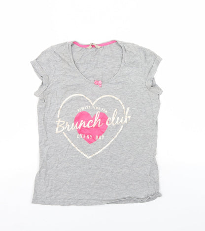 TU Womens Grey   Top Nightshirt Size 10