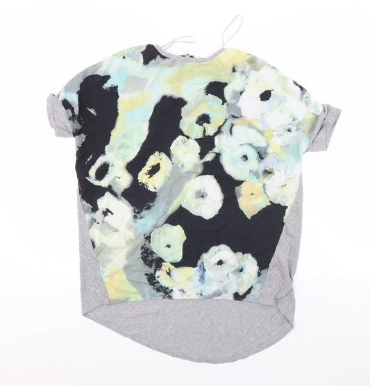 Papaya Womens Multicoloured Floral  Basic T-Shirt Size 10