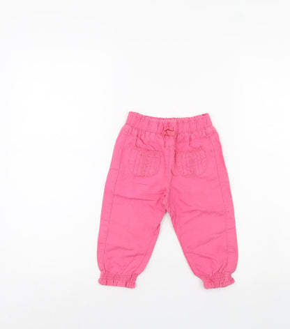 NEXT Girls Pink   Pedal Pusher Trousers Size 12-18 Months