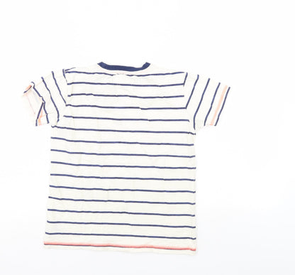 JimJams Boys Multicoloured Striped  Basic T-Shirt Size 7-8 Years