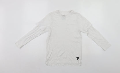 F&F Boys White   Jersey T-Shirt Size 8-9 Years