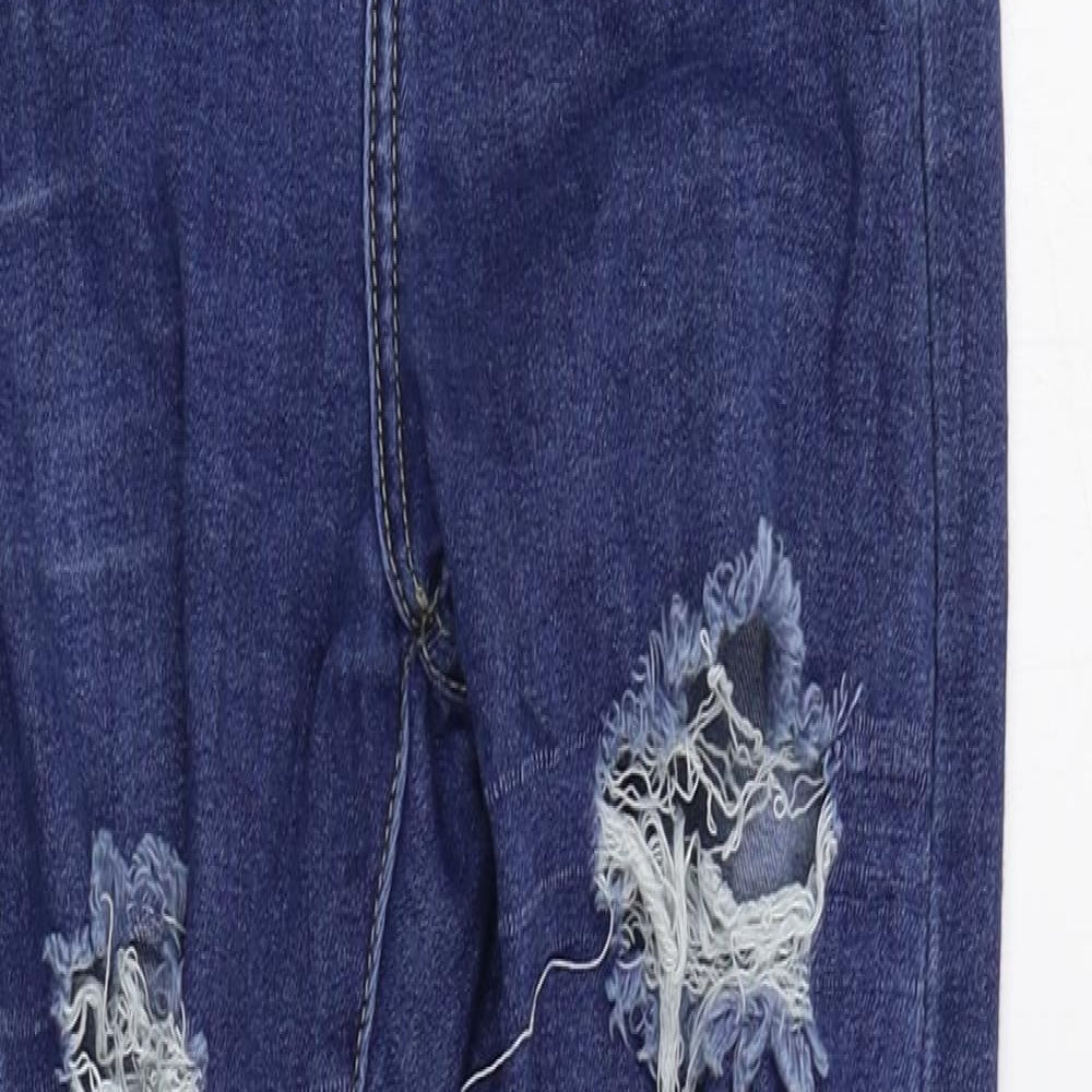 PRETTYLITTLETHING Womens Blue   Skinny Jeans Size 6 L27 in