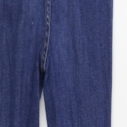 PRETTYLITTLETHING Womens Blue   Skinny Jeans Size 6 L27 in