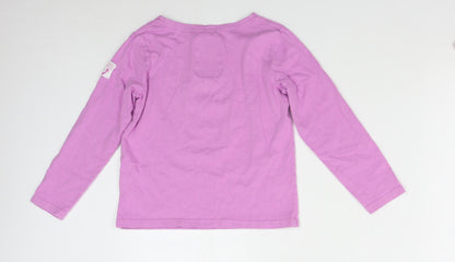 Lazy Jacks Girls Purple   Basic T-Shirt Size 5-6 Years