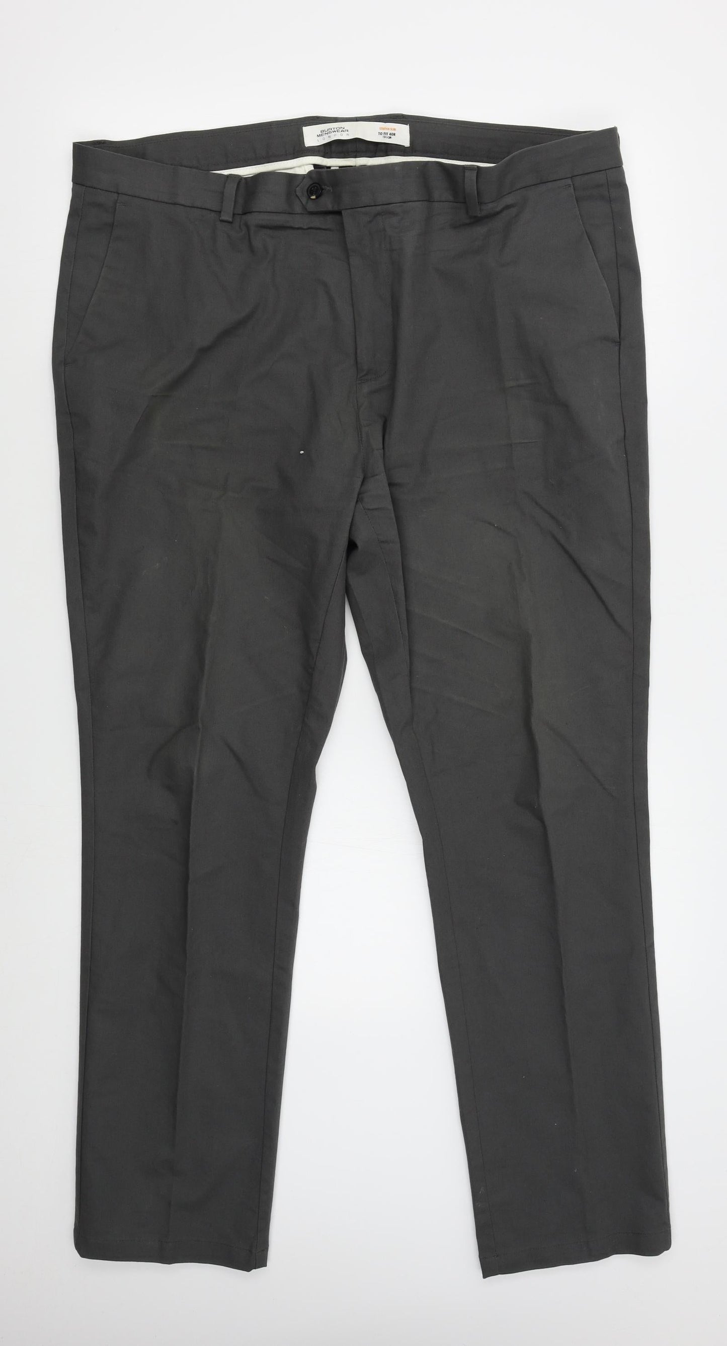 Mens UK Size 40 burton menswear Regular Grey Suit