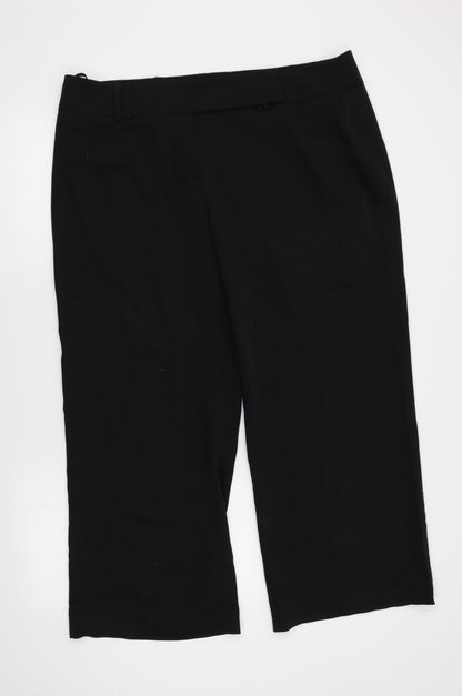 Womens UK Size 20 South Regular Fit  Black Trousers