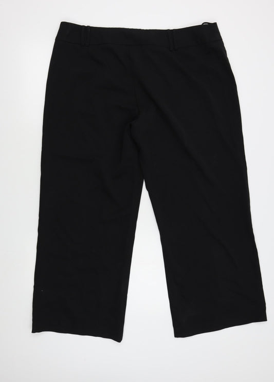 Womens UK Size 20 South Regular Fit  Black Trousers