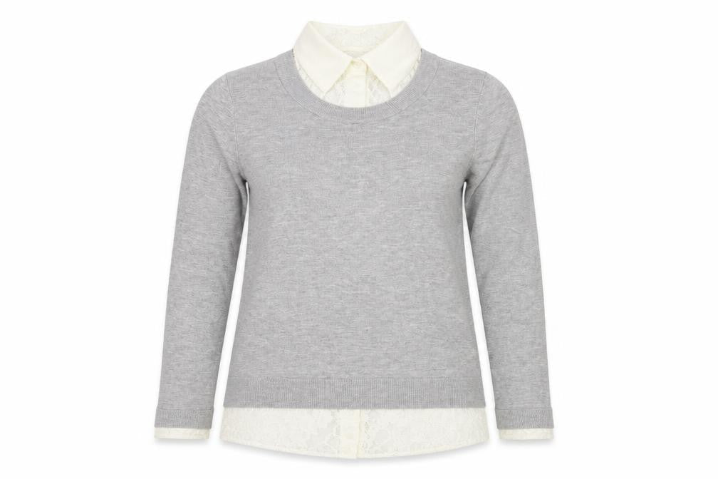 Womens UK Size 12 George Grey Pullover Jumper