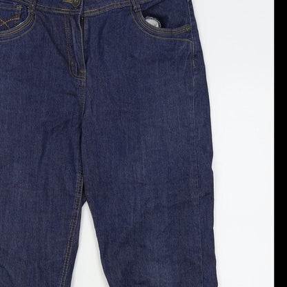 Live Denim Womens Blue   Straight Jeans Size 12 L22 in