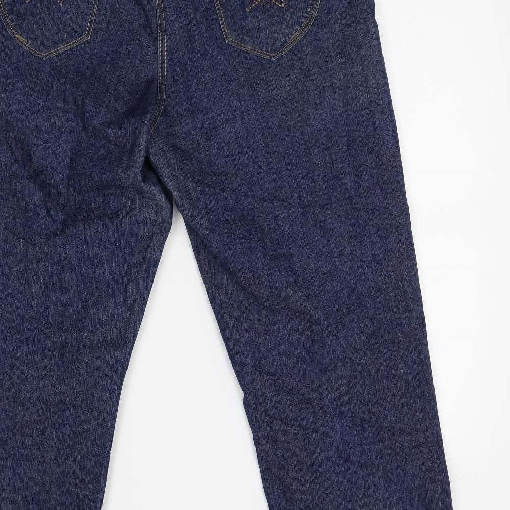 Live Denim Womens Blue   Straight Jeans Size 12 L22 in