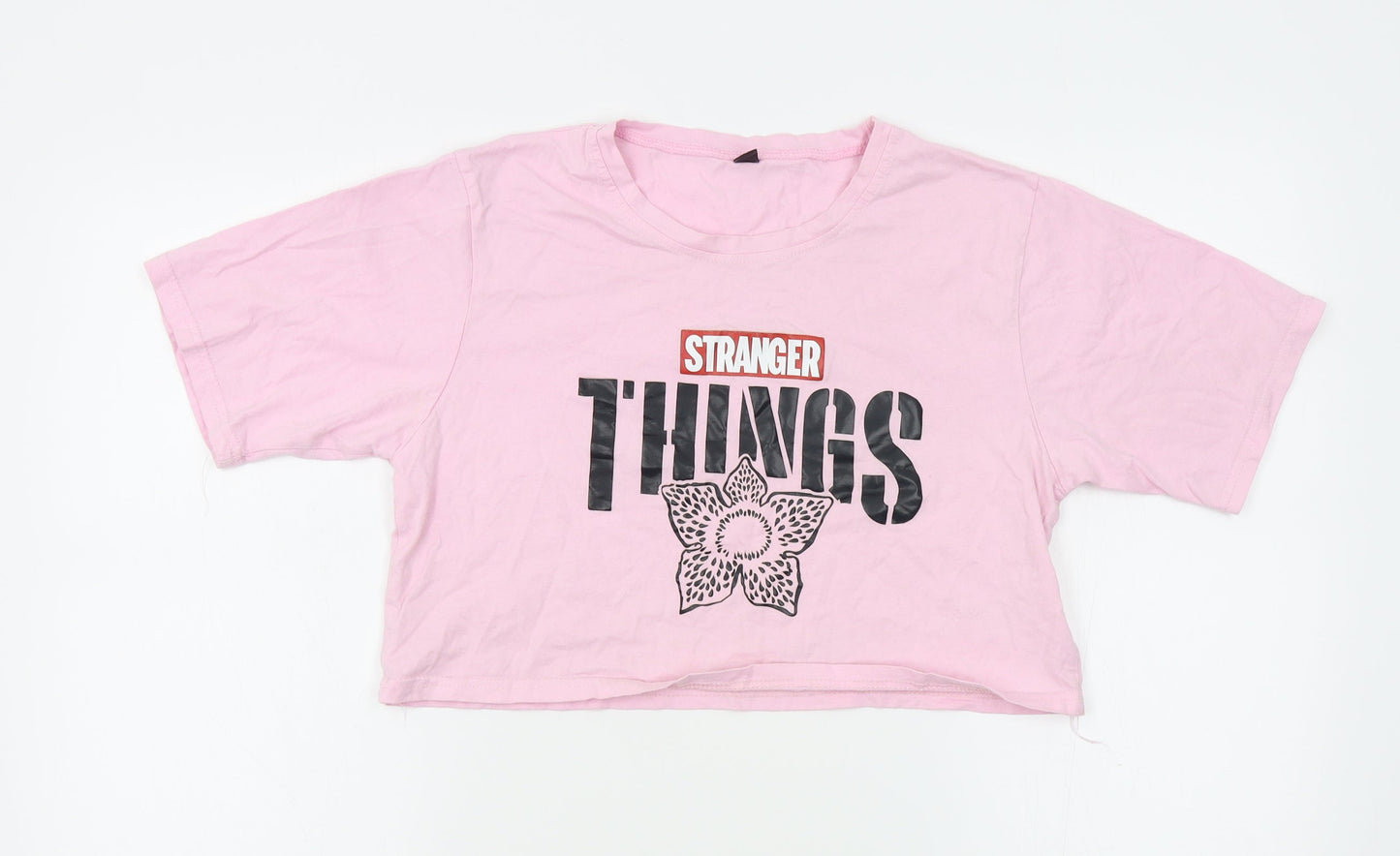 Womens UK Size M Preworn Pink Basic T-Shirt