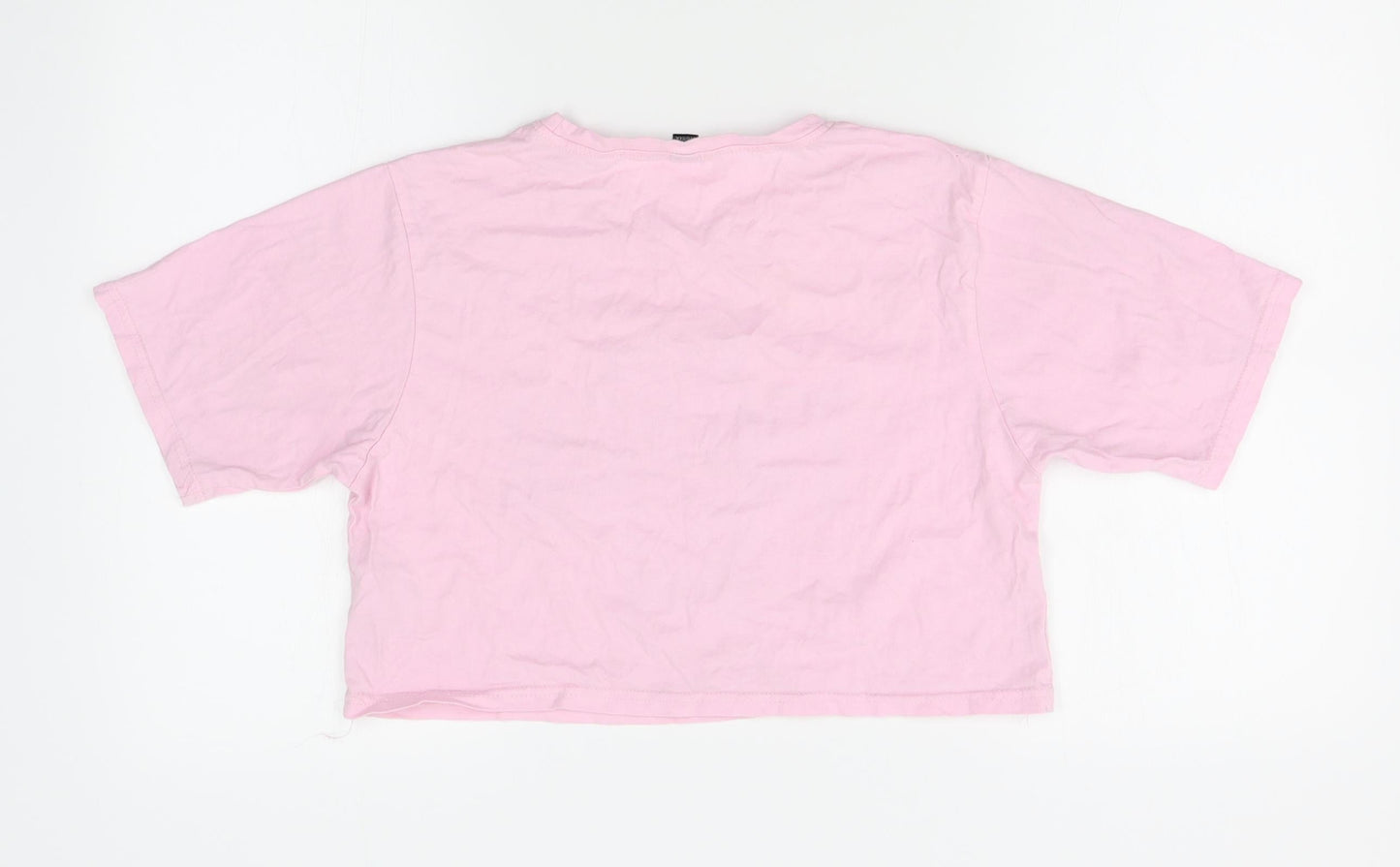 Womens UK Size M Preworn Pink Basic T-Shirt