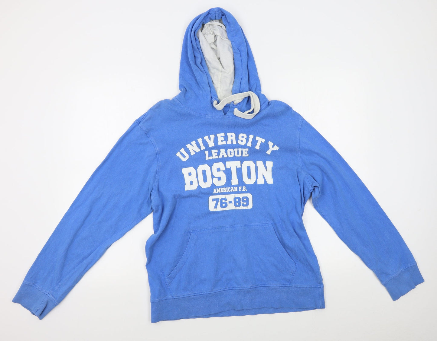 F&F Mens Blue   Pullover Hoodie Size M