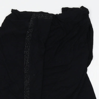 George Womens Black   Wrap Jumper Size 12