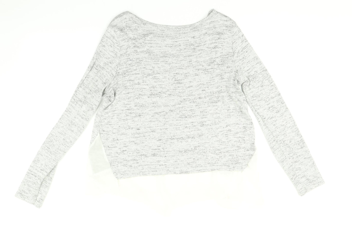 Womens UK Size 12 newlook Grey Basic T-Shirt