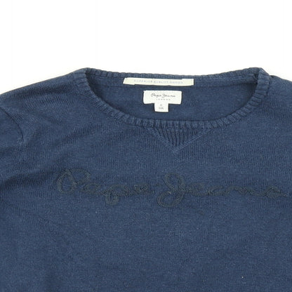 Pepe Jeans Boys Blue   Pullover Jumper Size 6 Years