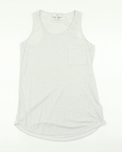 Womens UK Size 12 NEXT Grey Basic Tank