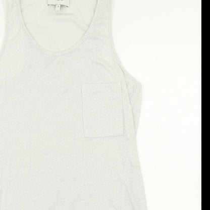 Womens UK Size 12 NEXT Grey Basic Tank