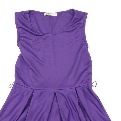 SHELIKES Womens Purple   Fit & Flare