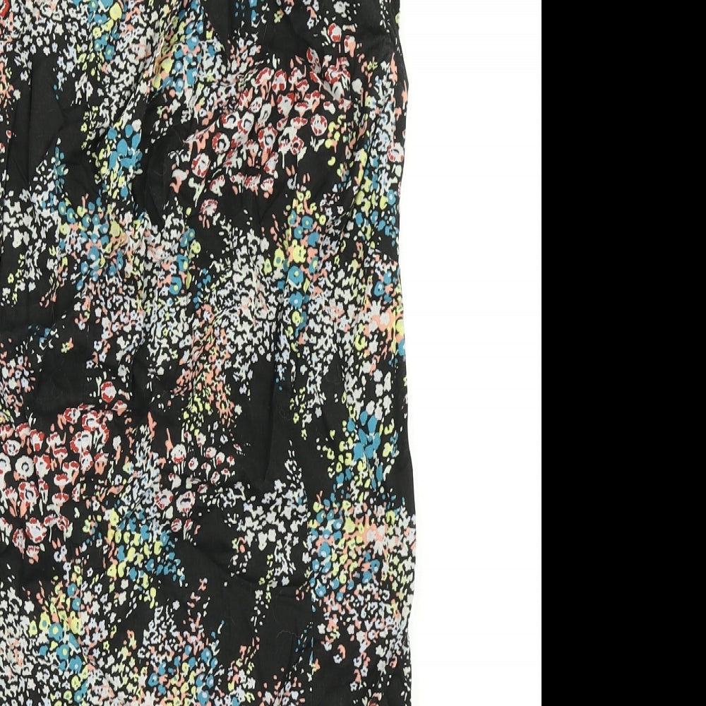 Warehouse Womens Multicoloured Floral  Mini  Size 10