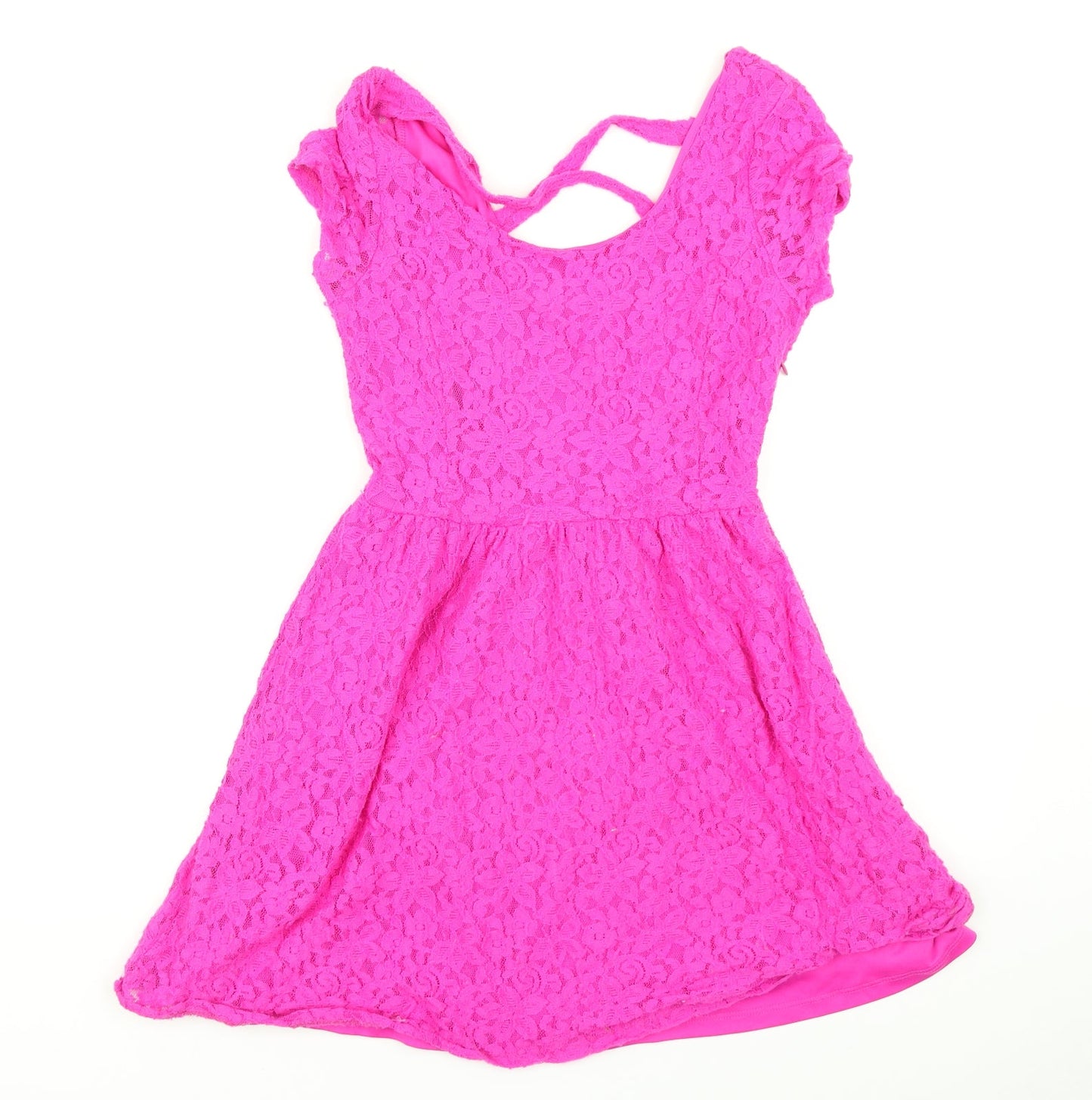 South Womens Pink Floral  Fit & Flare  Size 10