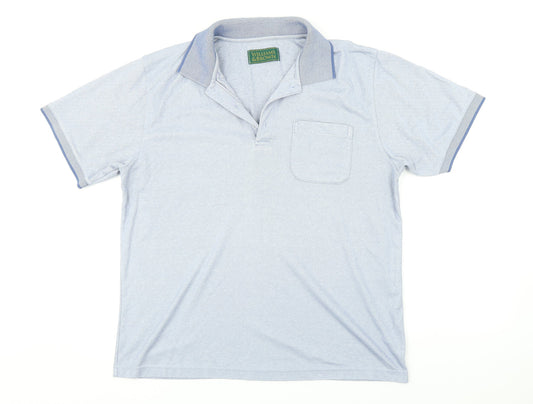 Williams and Brown Mens Blue    Polo Size M