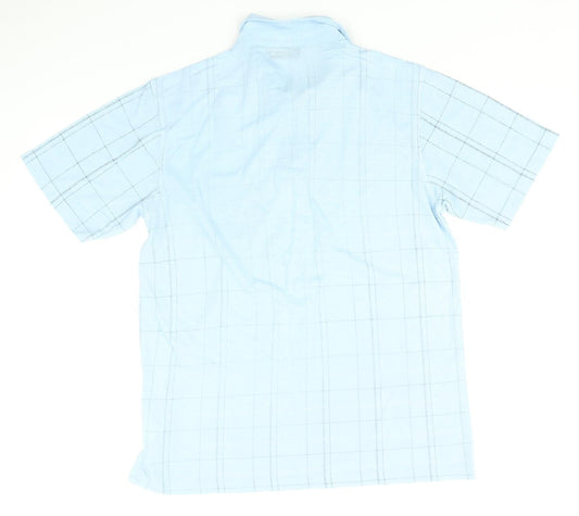 Avenue  Mens Blue Check   Polo Size M