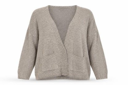 Wallis Womens Brown  Knit Cardigan Jumper Size L