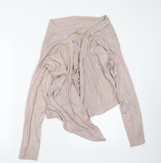 TU Womens Beige  Knit Cardigan Jumper Size 8