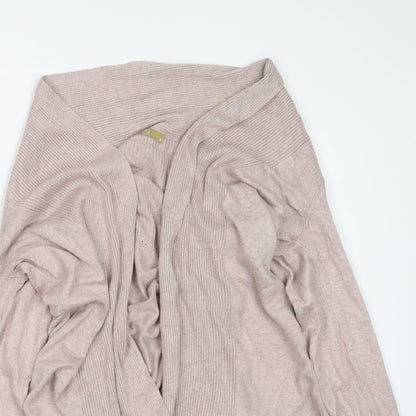 TU Womens Beige  Knit Cardigan Jumper Size 8