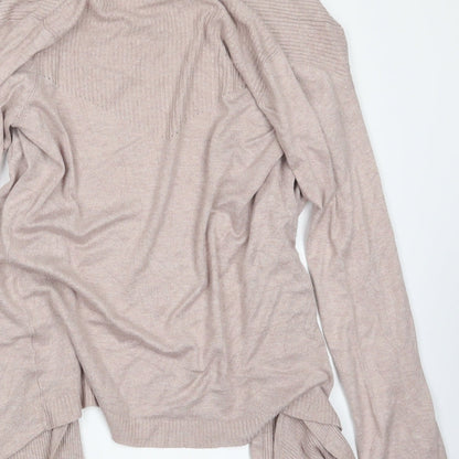 TU Womens Beige  Knit Cardigan Jumper Size 8