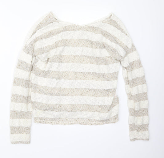 Womens UK Size 12 Atmosphere Beige Pullover Jumper