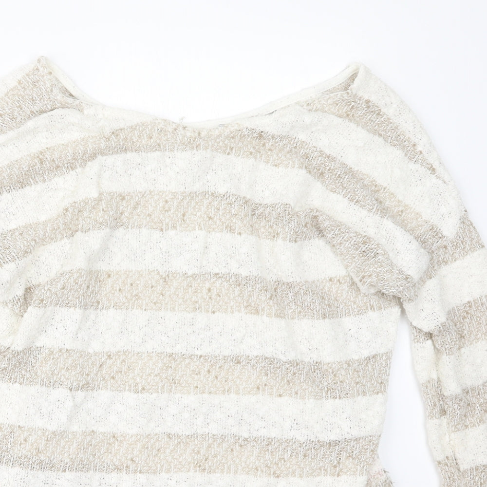 Womens UK Size 12 Atmosphere Beige Pullover Jumper