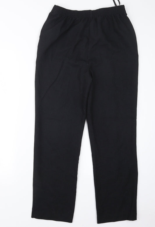 Papaya Womens Black   Trousers  Size 10 L28 in
