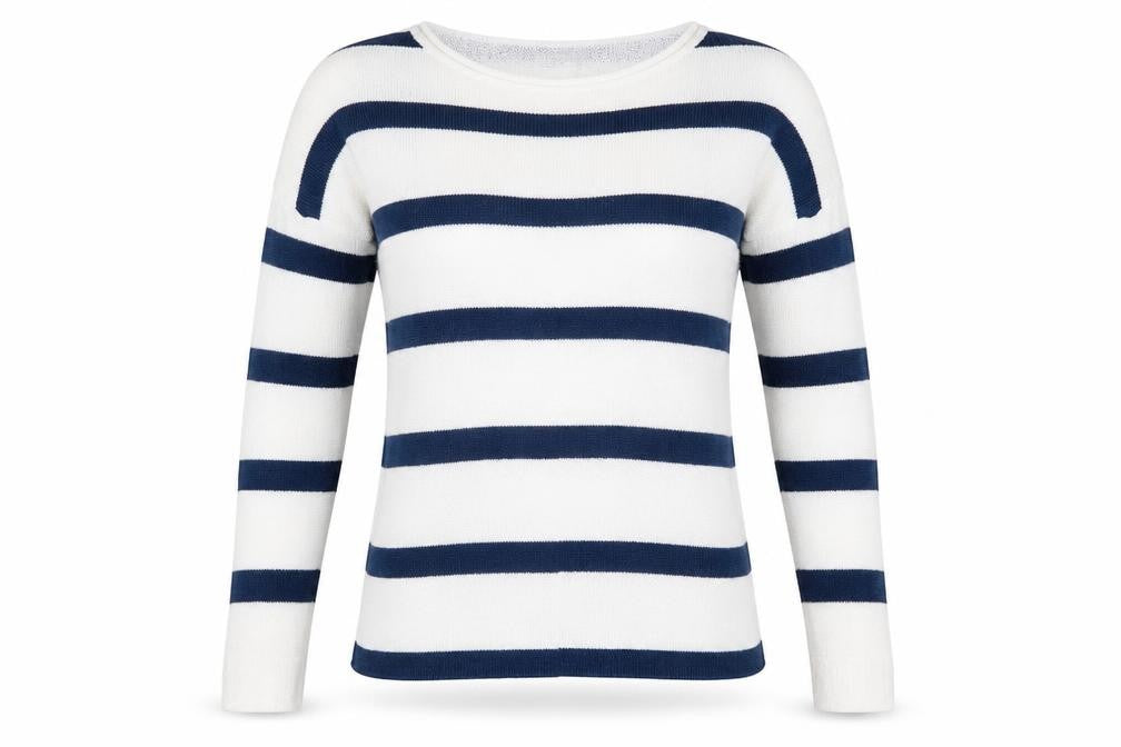 Womens UK Size S Pull&Bear White Pullover Jumper