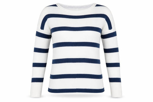 Womens UK Size S Pull&Bear White Pullover Jumper