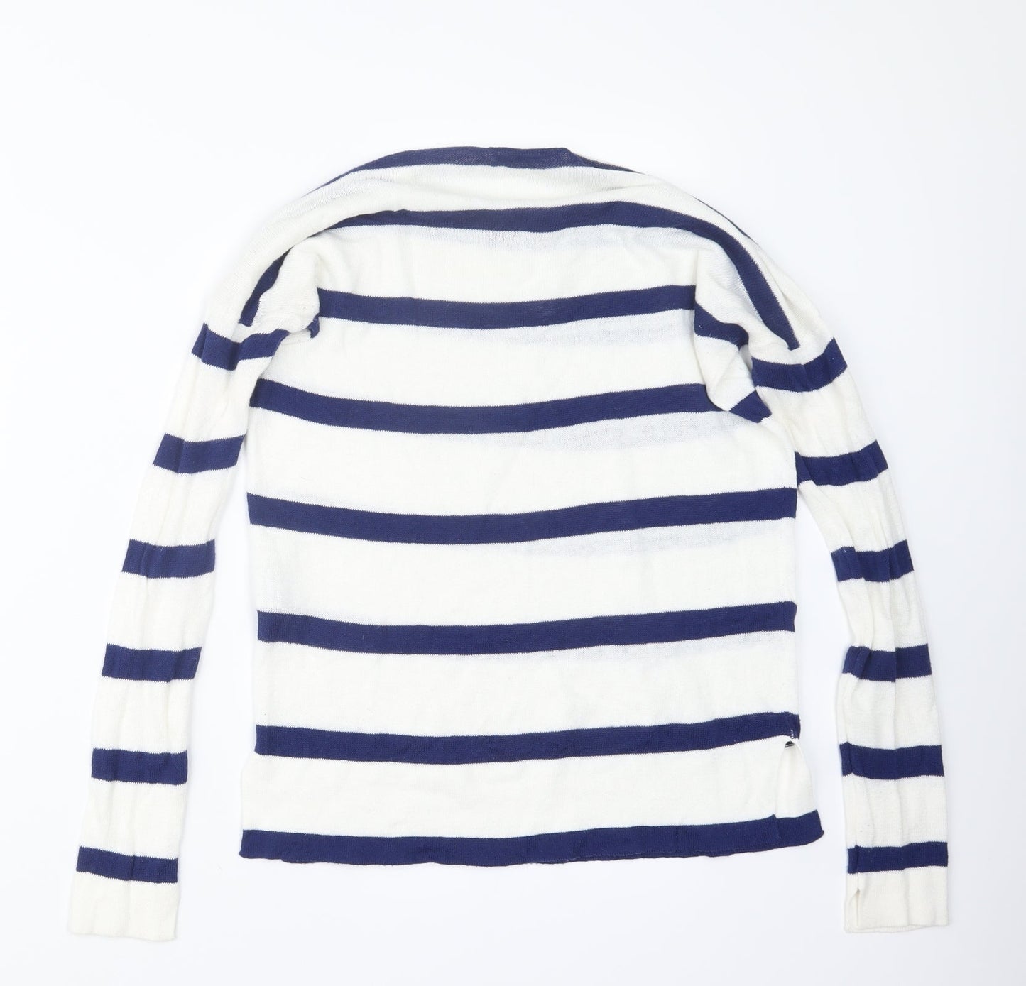 Womens UK Size S Pull&Bear White Pullover Jumper