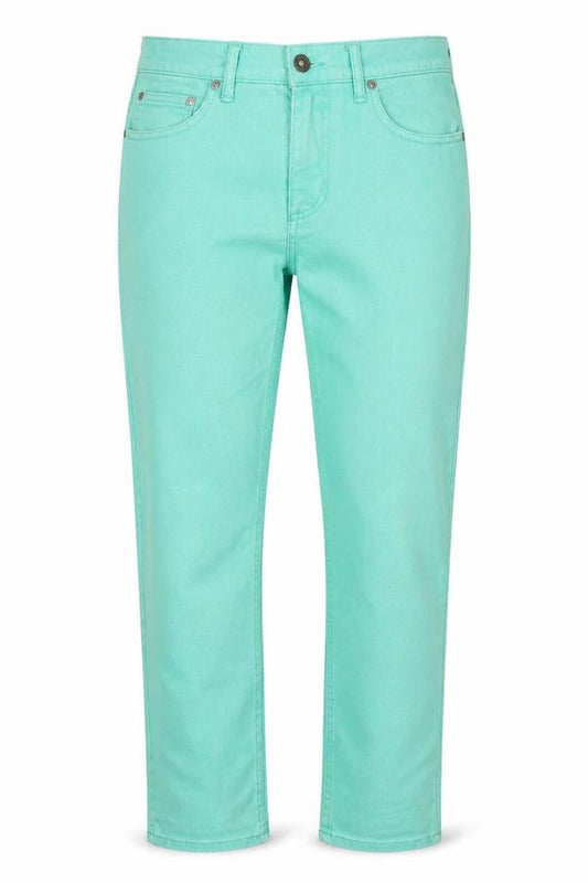 Womens UK Size 31 in Divided by H&M Regular Fit Straight Green Jeans
