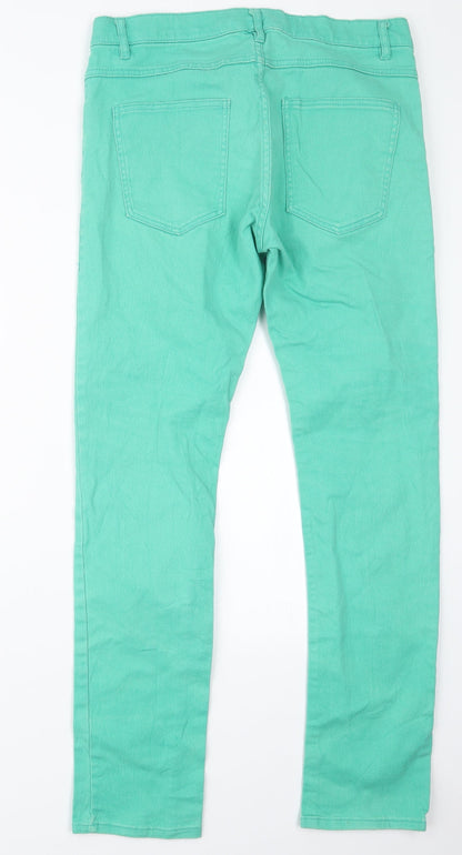 Divided by H&M Womens Green  Denim Straight Jeans Size 31 in L30 in